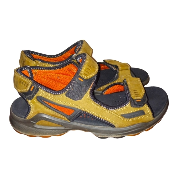 Ecco Biom Yak Hiking Sandals Mens Shoes 43  Brown Leather Trail - Picture 4 of 5